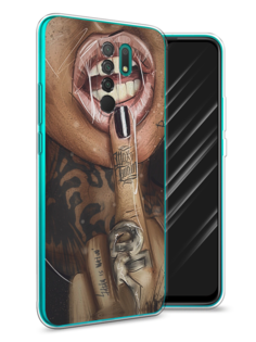 Чехол Awog на Xiaomi Redmi 9 "Девушка с татуировками"