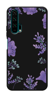 Чехол Awog на Honor 20 Pro "Сиреневая цветочная рамка"