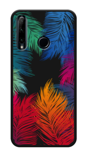 Чехол Awog на Huawei P Smart Plus 2019 "Рамка из перьев"