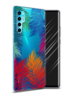 Чехол Awog на TCL 20 Pro 5G "Рамка из перьев"