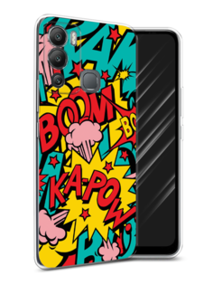 Чехол Awog на Infinix Hot 12i "Постер pop art"