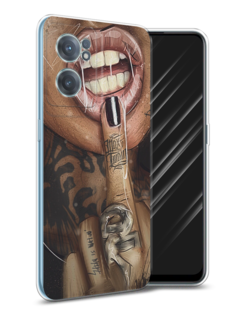 Чехол Awog на OnePlus Nord CE 2 5G / ВанПлас Nord CE 2 5G "Девушка с татуировками"