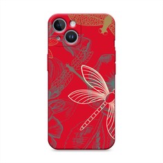 Чехол Awog на Apple iPhone 14 / Айфон 14 "Тени стрекоз"