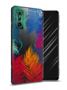 Чехол Awog на Xiaomi Redmi K50 GE/F4 GT "Рамка из перьев"