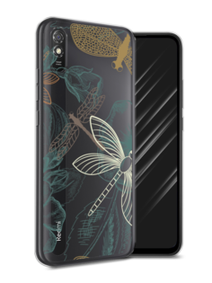 Чехол Awog на Xiaomi Redmi 9A "Тени стрекоз"