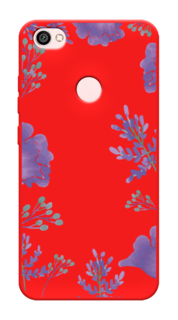 Чехол Awog на Xiaomi Redmi Note 5A "Сиреневая цветочная рамка"