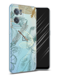 Чехол Awog на OnePlus Nord CE 2 5G / ВанПлас Nord CE 2 5G "Тени стрекоз"