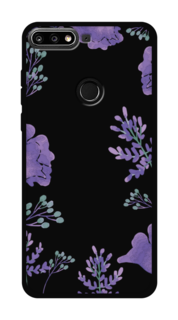 Чехол Awog на Huawei Nova 2 Lite "Сиреневая цветочная рамка"