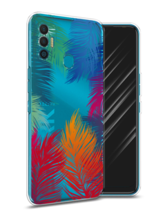 Чехол Awog на Google Pixel 7 "Рамка из перьев"