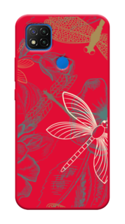 Чехол Awog на Xiaomi Redmi 9C "Тени стрекоз"