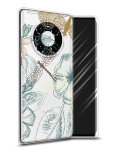 Чехол Awog на Huawei Mate 40E Pro "Тени стрекоз"