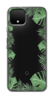 Чехол Awog на Google Pixel 4 "Листья папоротника рамка"