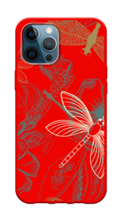 Чехол Awog на Apple iPhone 12 Pro Max / Айфон 12 Pro Max "Тени стрекоз"