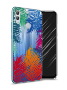 Чехол Awog на Huawei P Smart 2019 "Рамка из перьев"