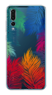 Чехол Awog на Huawei P20 Pro "Рамка из перьев"