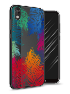 Чехол Awog на Honor 8S Prime "Рамка из перьев"