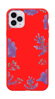 Чехол Awog на Apple iPhone 11 Pro Max / Айфон 11 Pro Max "Сиреневая цветочная рамка"
