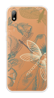 Чехол Awog на Honor 8S "Тени стрекоз"