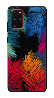 Чехол Awog на Samsung Galaxy S20 + "Рамка из перьев"