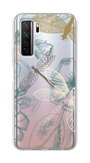 Чехол Awog на Huawei P40 lite 5G "Тени стрекоз"