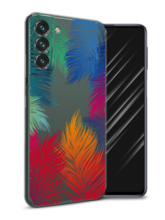 Чехол Awog на Samsung Galaxy S22 + / Самсунг S22 + "Рамка из перьев"