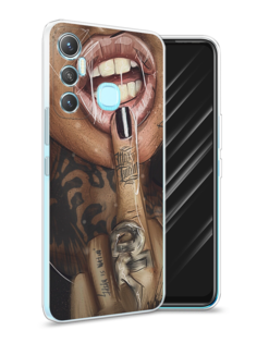 Чехол Awog на Infinix HOT 11 64 GB "Девушка с татуировками"