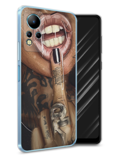 Чехол Awog на Infinix Note 11 "Девушка с татуировками"