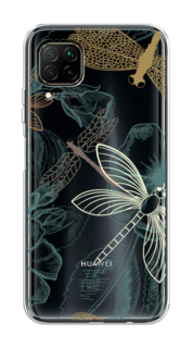 Чехол Awog на Huawei Nova 7i "Тени стрекоз"