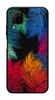 Чехол Awog на Huawei P40 Lite "Рамка из перьев"