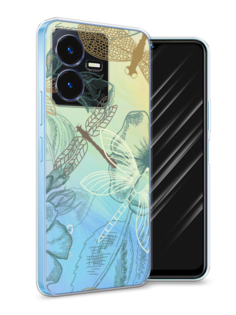 Чехол Awog на Vivo Y22 / Виво Y22 "Тени стрекоз"