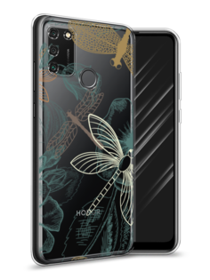 Чехол Awog на Honor 9A "Тени стрекоз"