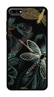 Чехол Awog на Honor 7C Pro "Тени стрекоз"