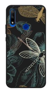 Чехол Awog на Honor 9X "Тени стрекоз"