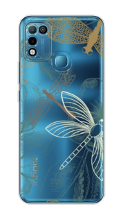 Чехол Awog на Infinix HOT 10 Play "Тени стрекоз"