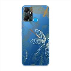 Чехол Awog "Тени стрекоз" на Infinix Smart 6 Plus / Инфиникс Смарт 6 Плюс