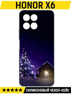 Чехол-накладка Софт Зимний домик для Honor X6 Krutoff