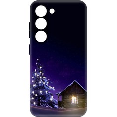 Чехол-накладка Софт Зимний домик для Samsung Galaxy S23 Krutoff