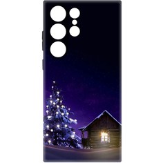Чехол-накладка Софт Зимний домик для Samsung Galaxy S23 Ultra Krutoff