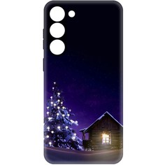 Чехол-накладка Софт Зимний домик для Samsung Galaxy S23+ Krutoff
