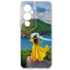 Чехол Платье летнее женское для Tecno Pova 4 Pro Krutoff
