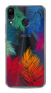 Чехол Awog на Asus Zenfone 5 ZE620KL "Рамка из перьев"