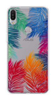 Чехол Awog на Asus ZenFone Max Pro ZB602KL "Рамка из перьев"