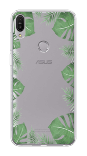 Чехол Awog на Asus ZenFone Max Pro ZB602KL "Листья папоротника рамка"