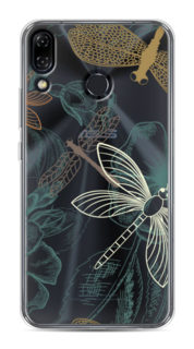 Чехол Awog на Asus Zenfone 5Z ZS620KL "Тени стрекоз"