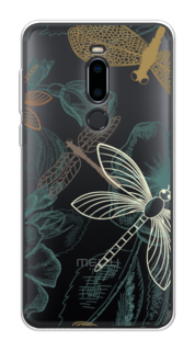 Чехол Awog на Meizu M8 "Тени стрекоз"