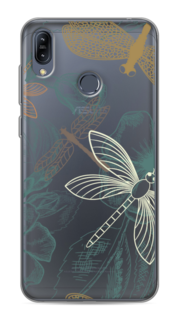 Чехол Awog на Asus Zenfone Max M2 ZB633KL "Тени стрекоз"