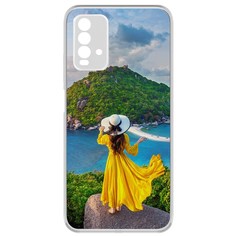 Чехол-накладка Krutoff Clear Case Платье летнее женское для Xiaomi Redmi 9T