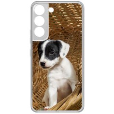 Чехол-накладка Щенок в корзине для Samsung Galaxy S22 Krutoff