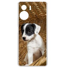 Чехол-накладка Krutoff Clear Case Щенок в корзине для Honor 90 Lite