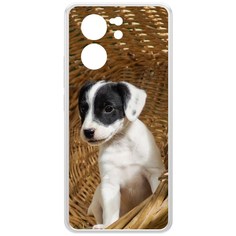 Чехол-накладка Krutoff Clear Case Щенок в корзине для Xiaomi 13T